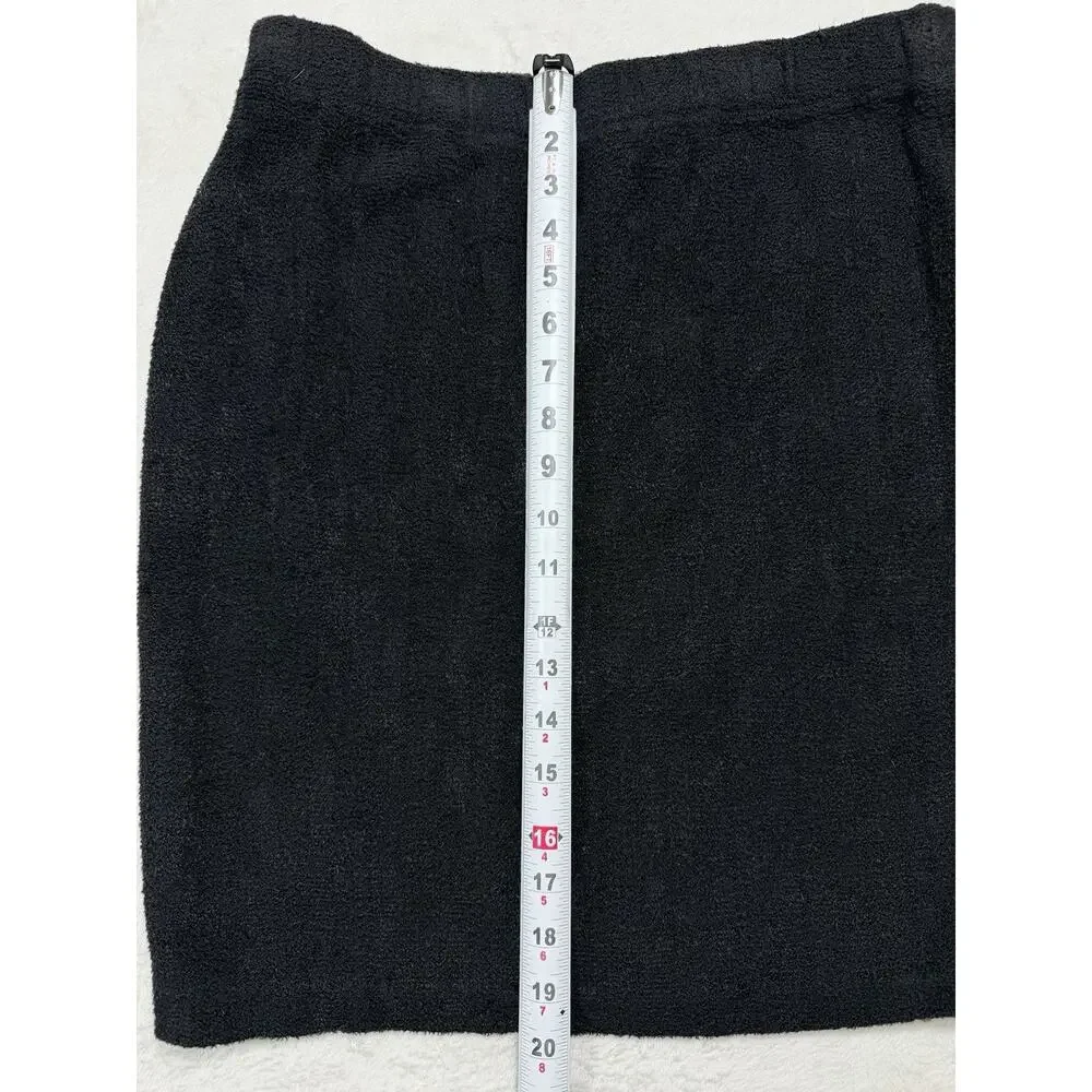 St. John Collection Marie Gray Santana Knit Skirt 12 Black Old Money Luxury